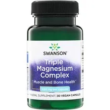 Минерал Swanson Triple Magnesium Complex 400mg (30 капсул)