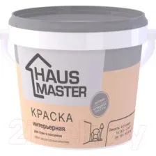 Краска Haus Master Интерьерная (1л, белый матовый)