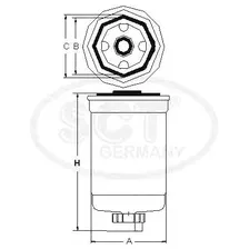 Топливный фильтр SCT germany ST6030