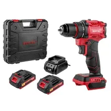 Аккум. дрель-шуруповерт WORTEX LX BD 1815-1 Li ALL1 XLT 18В, 45 Нм, 2*1.5 Ач, патрон 10 мм, бесщёт. (18 В, БЕСЩЁТ.ДВИГ., с 2x1.5 Ач акб)