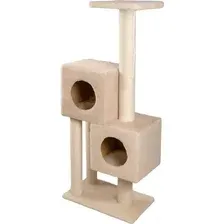 Комплекс для кошек Cat House Двойной домик 1.27 (хлопок бежевый)