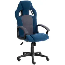 геймерское кресло Tetchair Driver (22) (флок), синий / серый