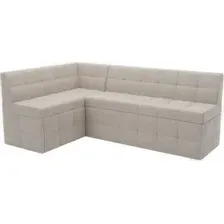 Угловой диван Мебель-АРС Атлантис левый 190x84x120 (бежевый Star Velvet 6 Light Beige)