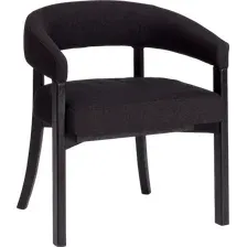Стул с подлокотниками TetChair Surtur (черный/черный лен)