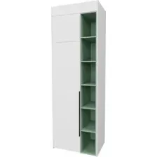 Шкаф Рэйгрупп Рэй S245-B1-EBZ В1 (дуб элисон/белый премиум/зеленый самшит)