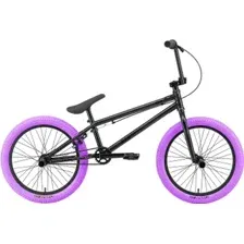 Велосипед Stark Madness BMX 4 2025 (серо-фиолетовый/черный/фиолетовый)