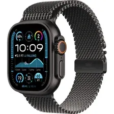 Умные часы Apple Watch Ultra 2 LTE 49 мм (титановый корпус, черный/черный, миланская петля S)
