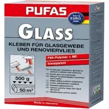 Клей для обоев Pufas Glass Kleber для стеклообоев (500г)