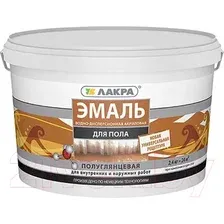 Эмаль Лакра Акриловая для пола (2.4кг, красно-коричневый)