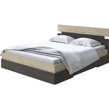 Кровать PROxSON Milton с ПМ 120x200 (бунратти/дуб кантербери)