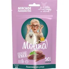 Molina Лакомство для собак Ломтики из утки 50 г