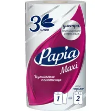 Бумажные полотенца Papia Maxi 3-х слойные (белый)