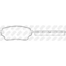 Тормозные колодки дисковые передняя ось NIBK PN9806