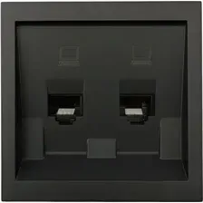 Розетка Lezard Zima 704-4288-141 (черный бархат)