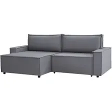 Угловой диван Mio Tesoro Дюссельдорф 293 1.5ек-1.5пф (1173 Savanna Plus Grafit)