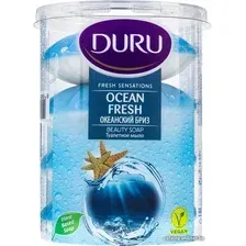  Duru Мыло туалетное Fresh Sensation Океанский бриз 4х100 г