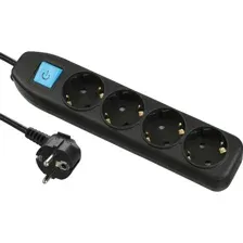 Удлинитель Electraline 62041, черный, 3 м