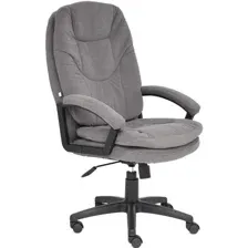 Офисное кресло TetChair Comfort LT флок (серый)