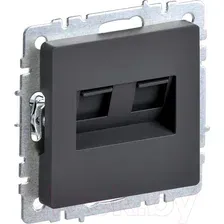 Розетка IEK Brite BR-K20-2-K53 (графит)