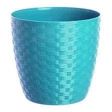 Кашпо BigPlast Stars Ratan 39026 (бирюзовый)