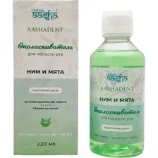 Ополаскиватель для полости рта Aasha Herbals Укрепление десен Ним и мята (220мл)