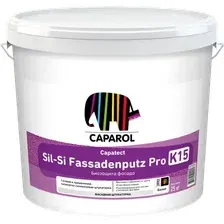Штукатурка готовая декоративная Caparol Capatect Sil-Si Fassadenputz Pro K15 База1 (25кг)