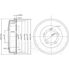 Тормозной барабан Patron PDR1002