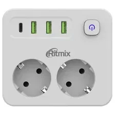 Сетевой фильтр Ritmix RM-023PD (белый)