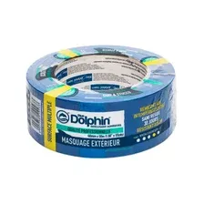 Лента малярная ПВХ BLUE DOLPHIN Tarp & Stucco 25 м (02-4-01-EN BDN)
