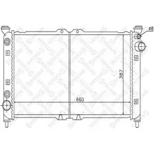 STELLOX                                            10-25836-SX Радиатор охлаждения двигателя