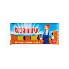 Набор губок для мытья посуды Хозяюшка 95x65x30 Волна (7шт)