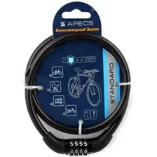 Тросовый велосипедный замок Apecs PD-82-65CM-CODE