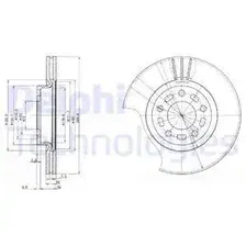 Тормозной диск DELPHI BG3928