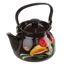 Чайник сферический с металлической ручкой 3,5 л (коричневый) 42104-132/6-У4КорСД