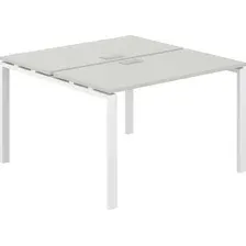 Комплект письменных столов Norden 120х123.8х75 / SG.241.SH.63.WH (белый/серый бархат)