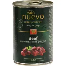 Консервированный корм для собак Nuevo Adult Beef (Говядина) 0.4 кг