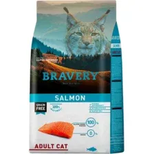 Сухой корм для кошек BRAVERY Монопротеиновый беззерновой с лососем (7кг)