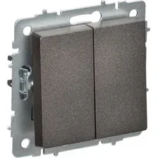 Выключатель перекрестный IEK Brite BR-V23-0-10-K45 (темная бронза)