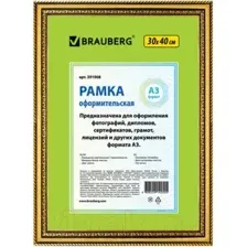Рамка Brauberg HIT4 / 391008 (золото)