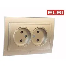 Розетка Elbi Zena 500-011420-908 (титан)