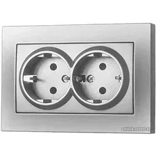 Розетка Elbi Vega 510-011030-907 (серебристый)