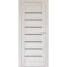Дверь межкомнатная Юни Бона 01 80x200 (лиственица сибиу/стекло черное)