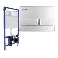 Инсталляция для унитаза Visam Slim 525 с кнопкой L3 хром глянец EX-040213