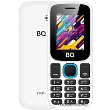 Кнопочный телефон BQ BQ-1848 Step+ (белый/голубой)