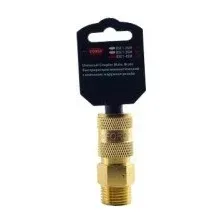 Фитинг RockForce Быстроразъем пневмат с клап наруж резьба 3/8" RF-BSE1-3SM