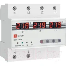 Реле контроля фаз EKF PROxima RVF-3-63a