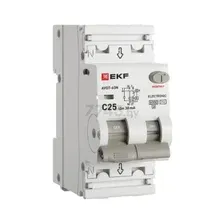 Дифавтомат EKF PROxima АВДТ-63N 1PN 25А C 30мА тип AC 6кА (D63N26E25C30)
