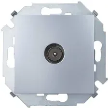 Розетка телевизионная Simon 1591475-033 (алюминий)