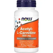 L-карнитин NOW Acetyl 500mg (50капсул)