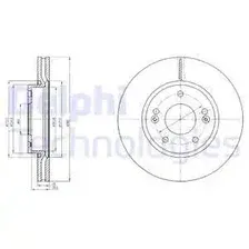 Тормозной диск DELPHI BG4281C вентилируемый , передняя ось